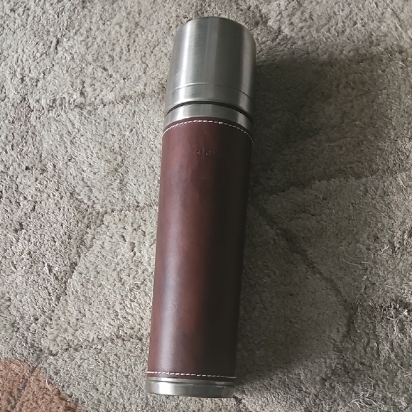 Starbucks Brown Leather and Silver Thermos - Picture 5 of 5